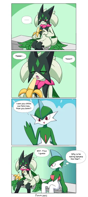 Meowbro eat banana
#ポケモン #ポケモン絵描きさんと繋がりたい #マスカーニャ 