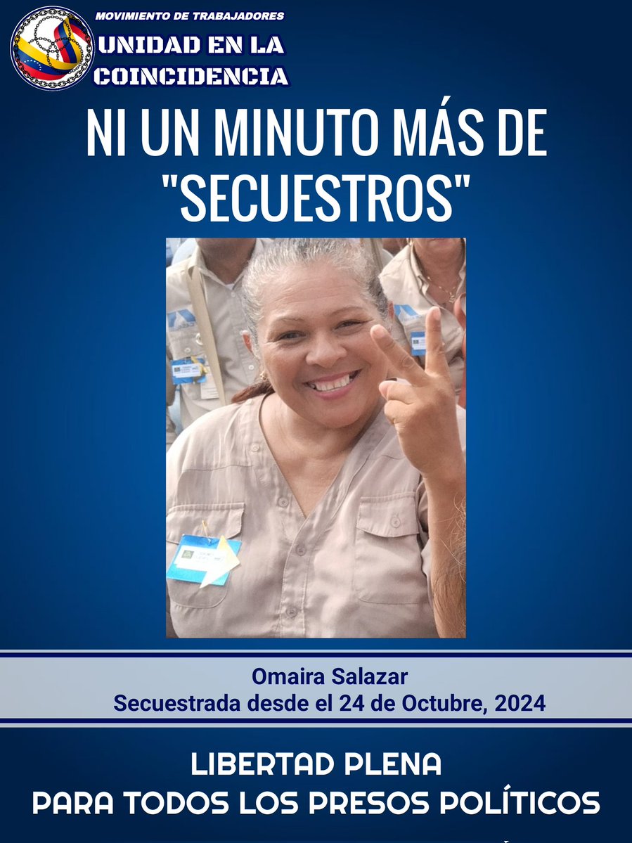 #05Ene2025 #Venezuela 
Exigimos la Libertad Plena para todos los Presos Políticos en Venezuela.
#GoodByeMaduroCtM
#WelcomeMaríaCorina
#WelcomeEdmundo
#ThankYouTrump