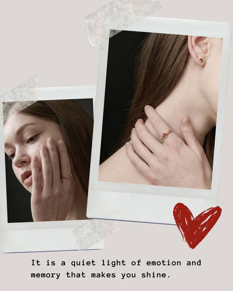 heidikwon's tweet image. True love w ring 💕

1월의 탄생석 가넷은 오래전부터 성실과 우정, 흔들리지 않는 신념을 상징해왔어요.

부활과 보호의 의미로 사랑받으며, 소중한 사람에게 빛과 희망을 전해주던 보석.

오늘의 당신에게도, 오래도록 곁에 둘 사랑의 의미가 되길 바랍니다.

ordia.co.kr