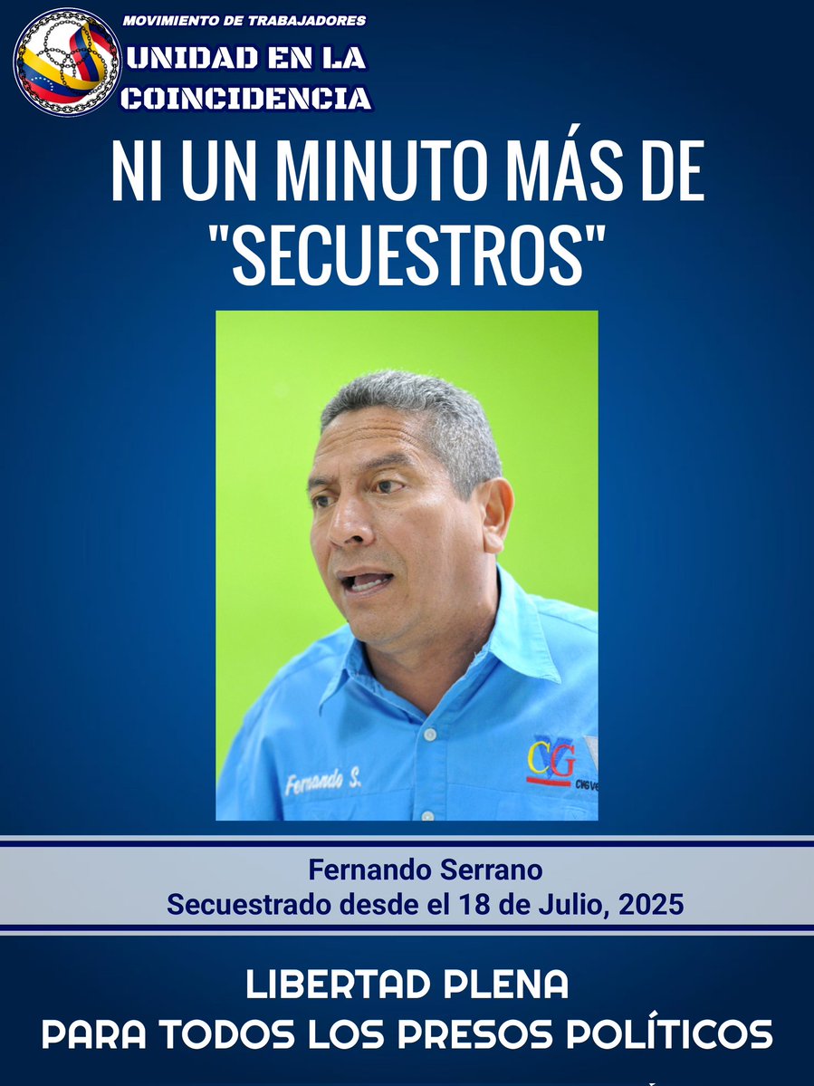 #05Ene2025 #Venezuela 
Exigimos la Libertad Plena para todos los Presos Políticos en Venezuela.
#GoodByeMaduroCtM
#WelcomeMaríaCorina
#WelcomeEdmundo
#ThankYouTrump