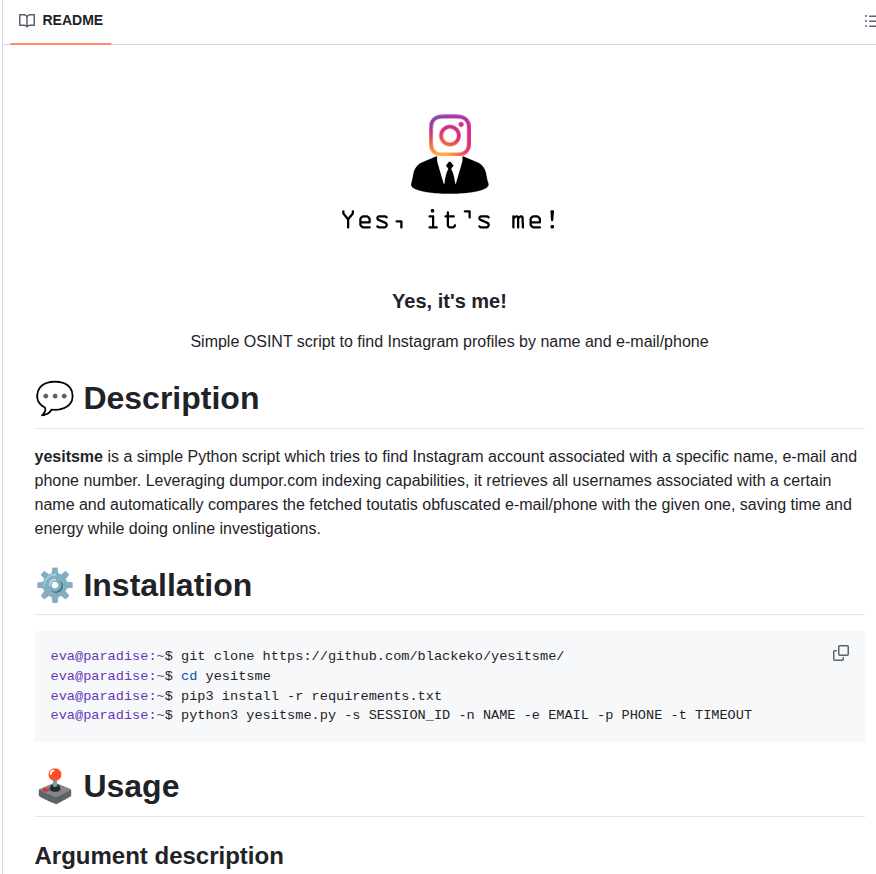 Finds Instagram profiles by name and email or phone

github.com/0x0be/yesitsme/