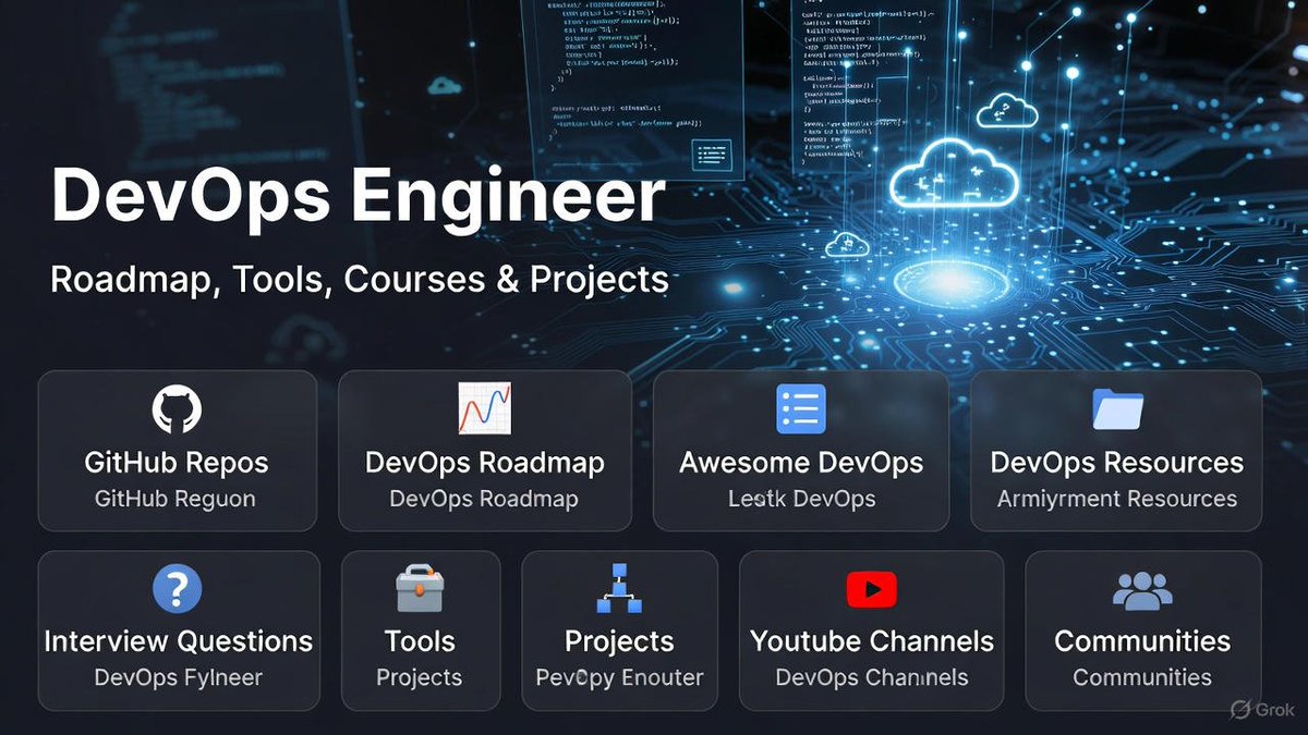 Become a DevOps Engineer for Free –> Ultimate GitHub Resource Guide

Foundations &amp; Basics

1-github.com/milanm/DevOps-… – DevOps Roadmap for 2025 with step-by-step learning resources (mostly free).
2-github.com/bregman-arie/d… – Curated DevOps resources covering Linux, AWS, Docker,