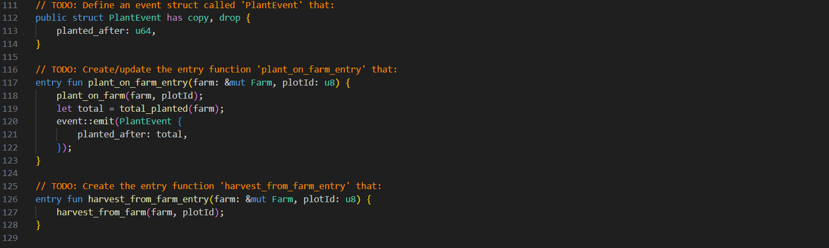 Day 20 / 21 – Sui Challenge     

Today’s progress:    

-I learnt what events are and why they're useful and how to emit events.

github.com/merndvlper/SUI…

<a href="/saliht0re/">salih</a> <a href="/isa91469/">İsa Karasaç</a> <a href="/SuiNetwork_TR/">Sui Türkiye 🇹🇷</a> <a href="/ercandotsui/">ercan.sui</a> <a href="/ugurdotsui/">Uğur Erdoğan</a>