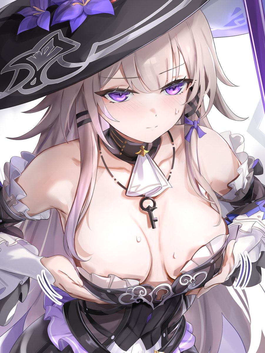 大きさを確認するマダムヘルタ #HoukaiStarRail 