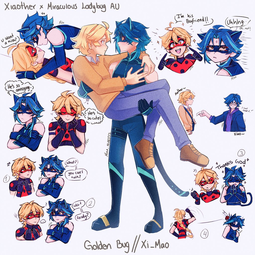 #Xiaother × #MiraculousLadybug AU [Crossover] 💛💚

#魈空 #GenshinImpact  #fanartcrossover #fanart #sketch