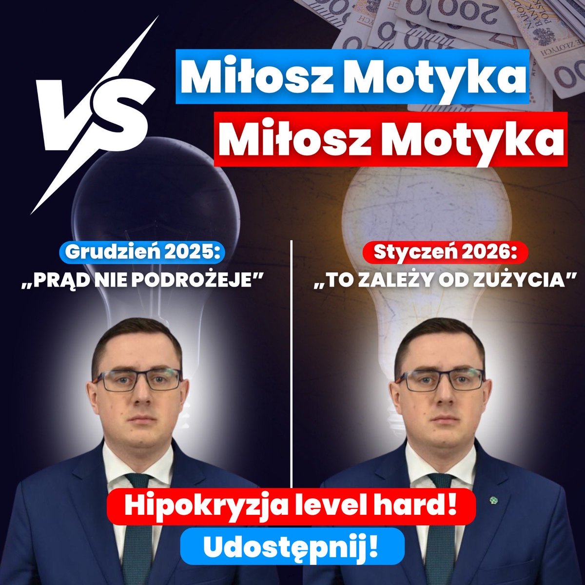 🟥 Tak wygląda hipokryzja rządu Tuska w sprawie rachunków Polaków. #IdzieDrogiRok
👉 Udostępnij!