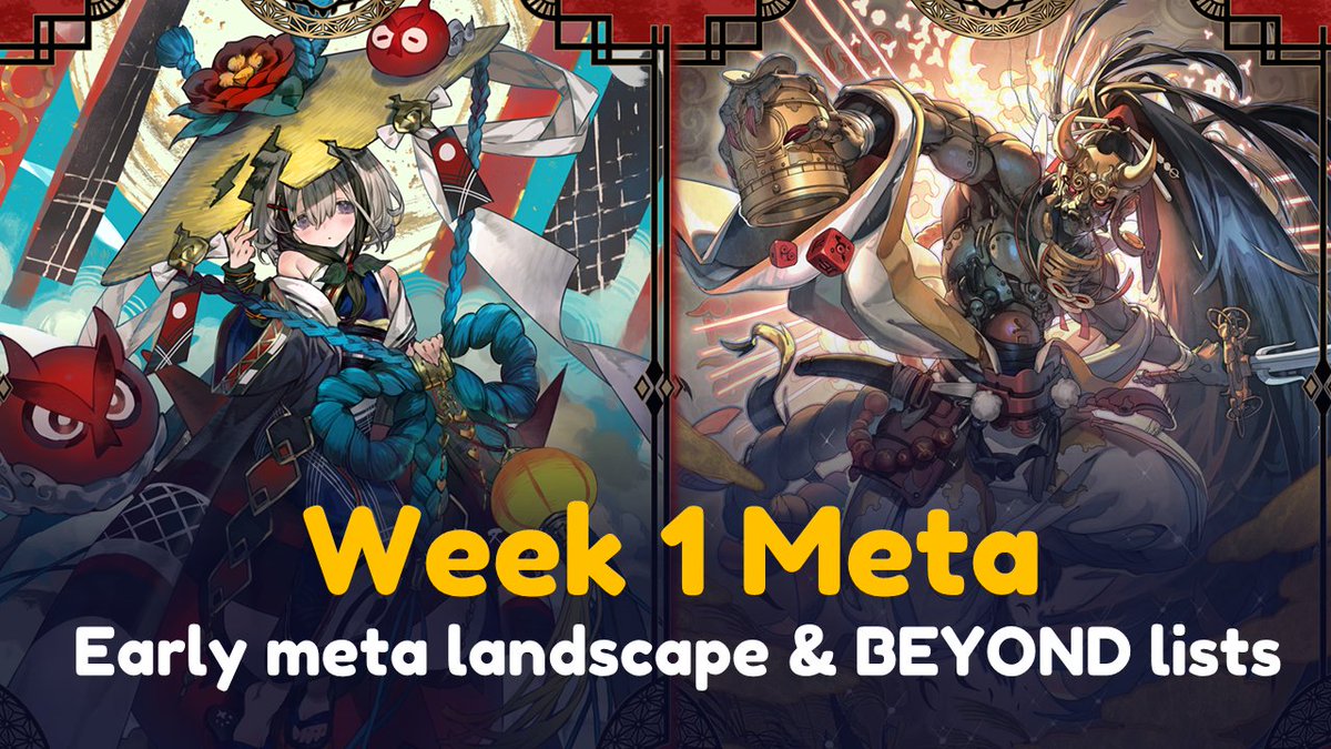 Check out the early meta landscape and take a look at 23 different archetypes that managed to reach BEYOND within a week. Complete with sources, recommended mulligan, and simplified gameplan 🔗🔗youtu.be/QnoGL93LyG4