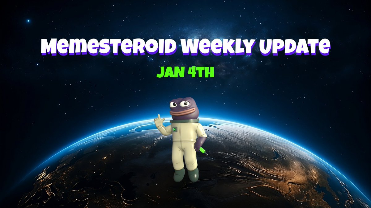 Narrago_xyz's tweet photo. 🌟 Memesteroid Weekly Update (Jan 4th) 🌟

Expanded Prediction Market Coverage: 
Added new token pairs to the Meme Wars prediction markets, giving users broader market choices and exposure to memecoins originating from different chains. This expansion improves market diversity and strengthens early discovery opportunities for participants.

Testnet $MON Airdrop Preparation: 
Began preparation to airdrop testnet $MON to existing community members, ensuring smooth onboarding and readiness for the upcoming V2 restart of the Meme Wars Prediction Market for Memecoins.