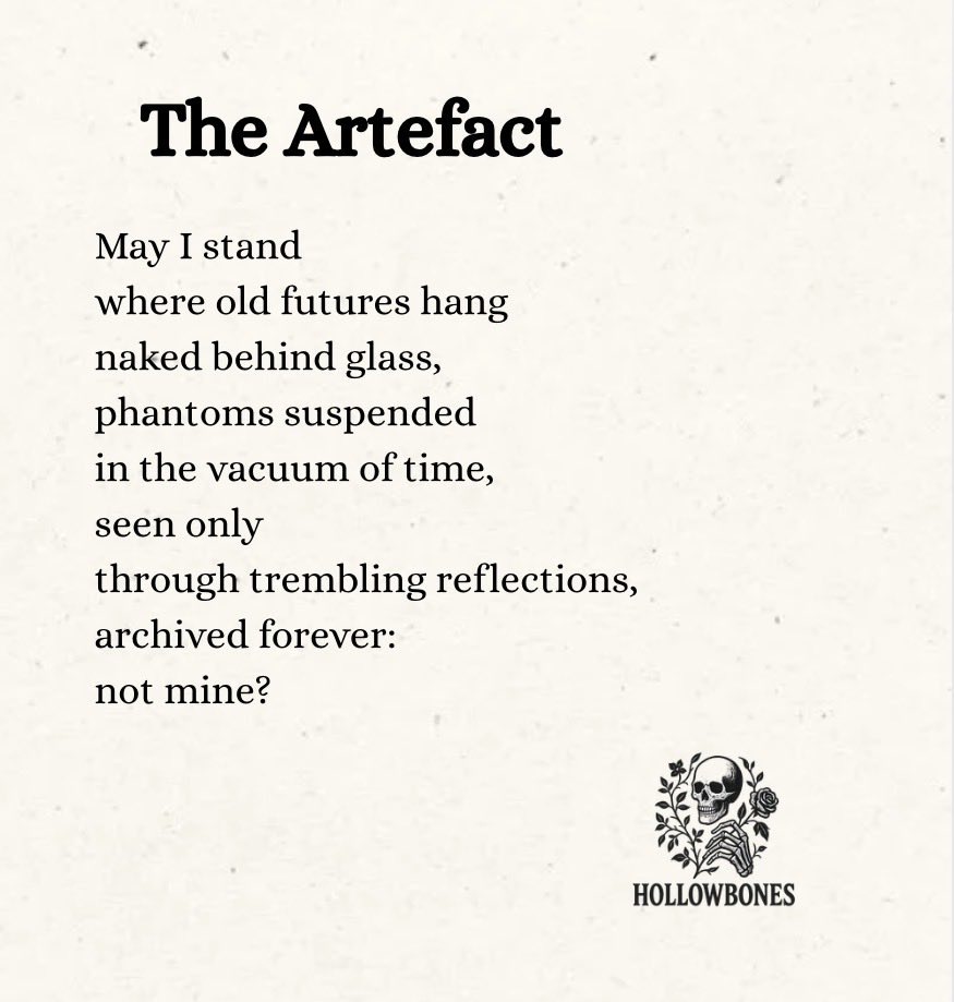 realhollowbones's tweet image. There are so many paths we could have taken, yet here we are. 

Does it help to think of this life as predetermined? 

At least then I can exonerate myself from the guilt of poor choices and the doors they closed.

#PoetryCommunity #Poetry #DarkPoetry #AmWriting #Liminal