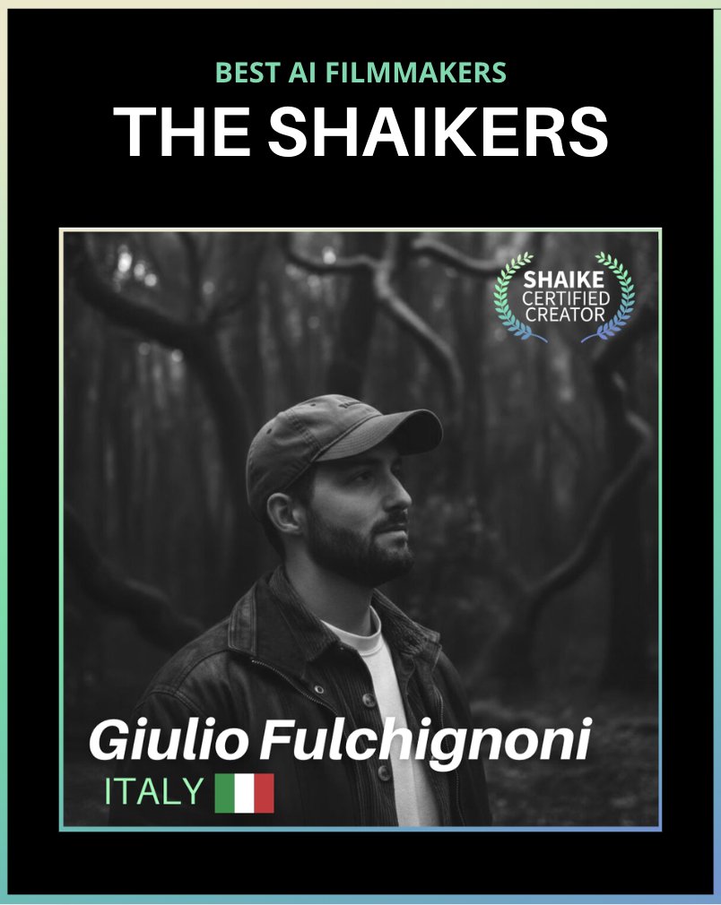Excited to be named a Shaike Certified Creator!
Honored to join other inspiring talents in AI filmmaking.
Check out my work: shaike.ai/shaiker/giulio…
#Shaike #AIfilmmaker #CertifiedAICreator
