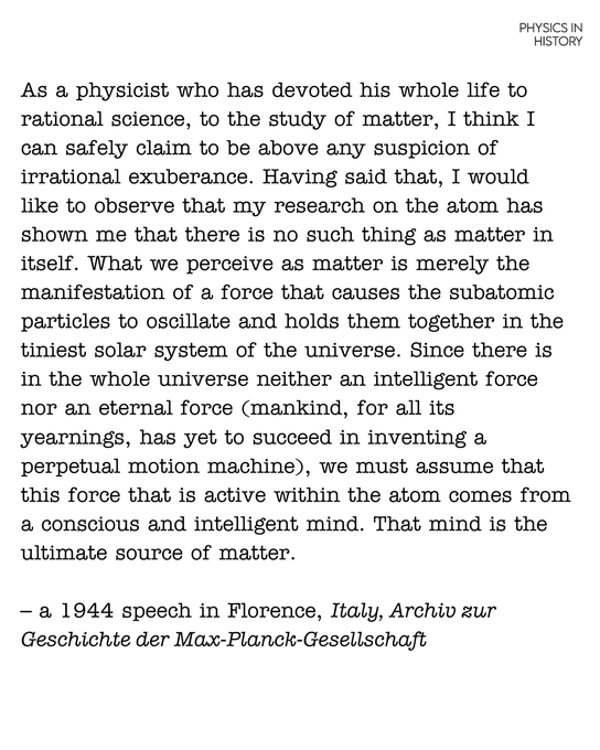 PhysInHistory's tweet image. Max Planck's 1944 speech in Florence, Italy ✍️