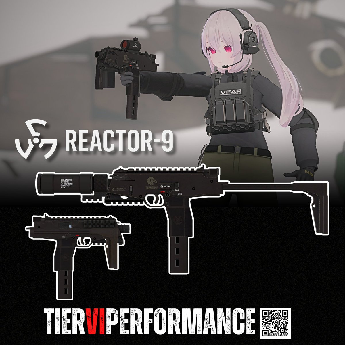 Tier6_VRC's tweet photo. 【VRChat向け】3Dモデル RL-R9 サブマシンガン
https://t.co/TxM0X0rSrA

⚡販売開始⚡

身長の小さなアバターに適したコンパクトなスタイル⚡
ストックを展開すれば成人男性サイズでも適したサイズに。

#Tier6performance https://t.co/4b6PUI87tG
