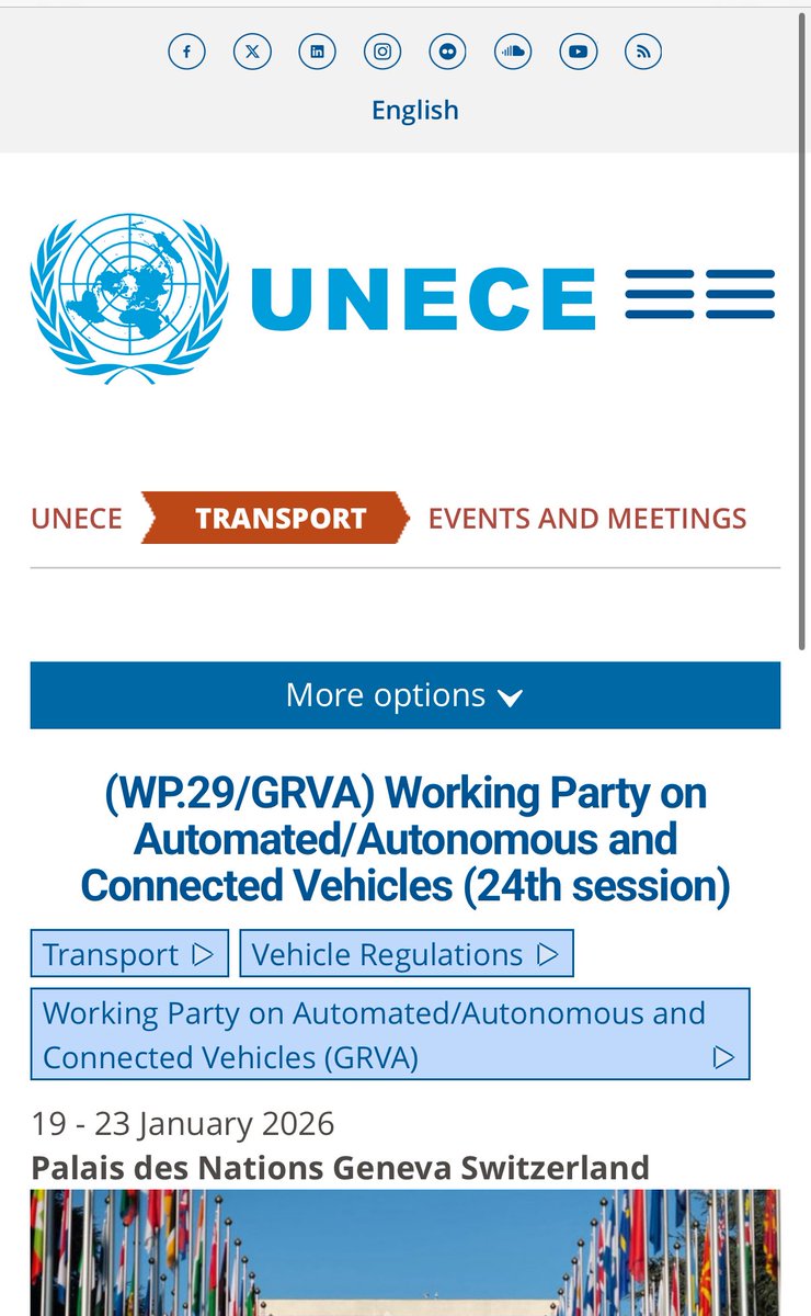 GuteslaX's tweet image. &amp;lt;UNECE GRVA 24차 회의와 DCAS 개정, 2026년 자율주행 규제의 분수령&amp;gt;

2026년 1월 19~23일 스위스 제네바에서 열린 UNECE GRVA 제24차 회의는 고도 운전자 보조 및 자율주행 규제의 향방을 가를 핵심 무대로 주목받았고 있다. 

이번 회의의 중심 안건은 DCAS(Driver Control Assistance Systems, UN…