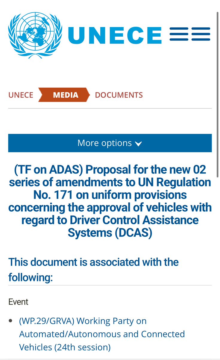GuteslaX's tweet image. &amp;lt;UNECE GRVA 24차 회의와 DCAS 개정, 2026년 자율주행 규제의 분수령&amp;gt;

2026년 1월 19~23일 스위스 제네바에서 열린 UNECE GRVA 제24차 회의는 고도 운전자 보조 및 자율주행 규제의 향방을 가를 핵심 무대로 주목받았고 있다. 

이번 회의의 중심 안건은 DCAS(Driver Control Assistance Systems, UN…
