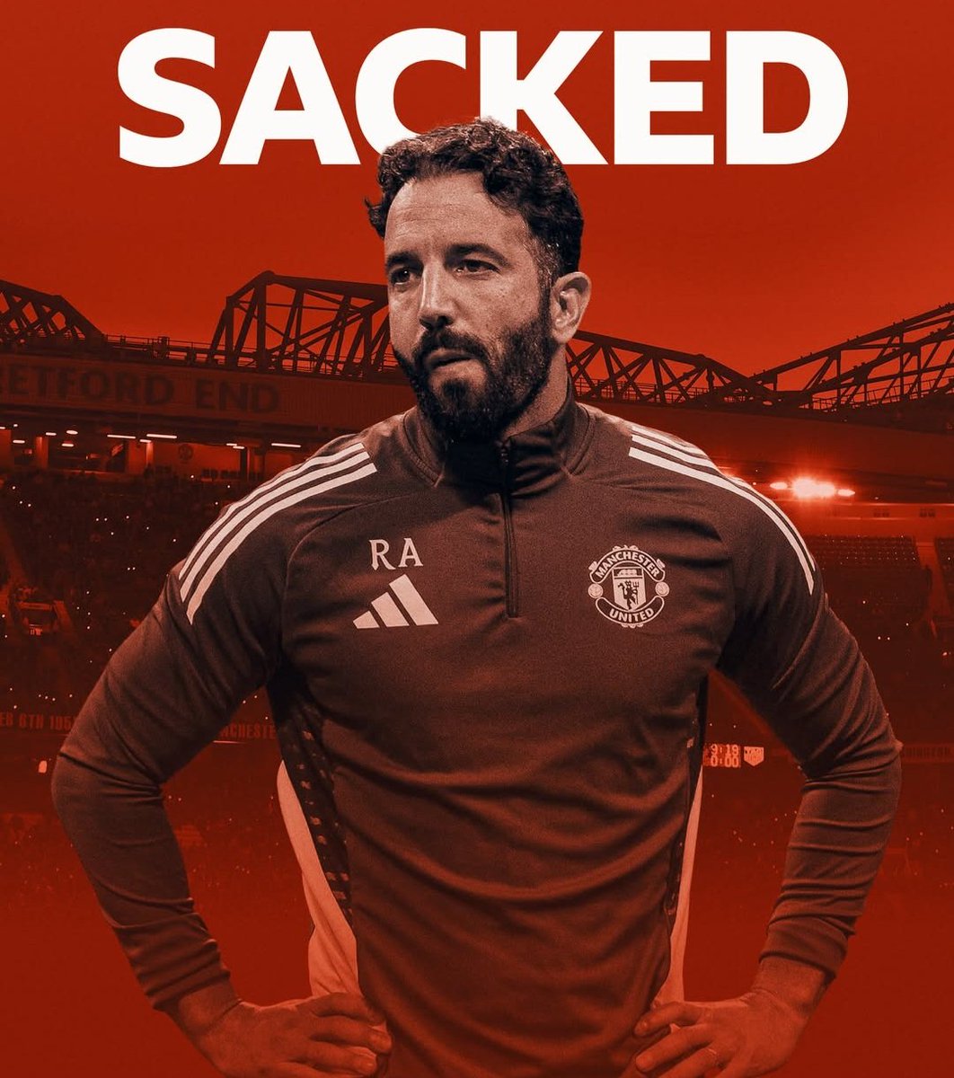 Sports4cusGroup's tweet photo. United sack Ruben Amorim in wake of Manchesterising tension at Old Trafford; Darren Fletcher to take charge of United for Wednesday's game at Burnley; Amorim departs after 14 months in charge

#manutd #amorim #footy #soccer #football #SportsFocusGroup https://t.co/iG4fspnhEv