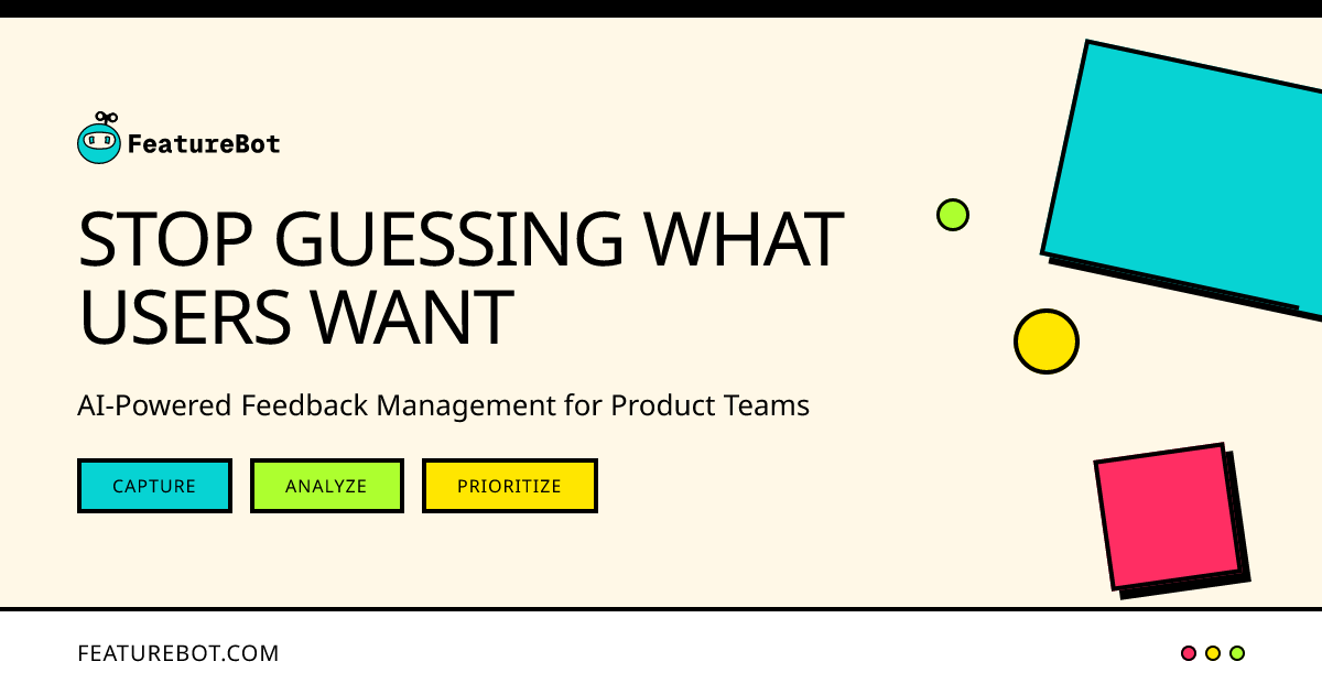 johnjoubert's tweet image. 🚀 Launching FeatureBot today 🚀

In 2021, I launched my first saas product, Thread Creator, and sold it 18 months later.

I'm building again and excited to share FeatureBot. 🤖

FeatureBot solves a major problem I had (and anyone building products has too). 

Getting good…