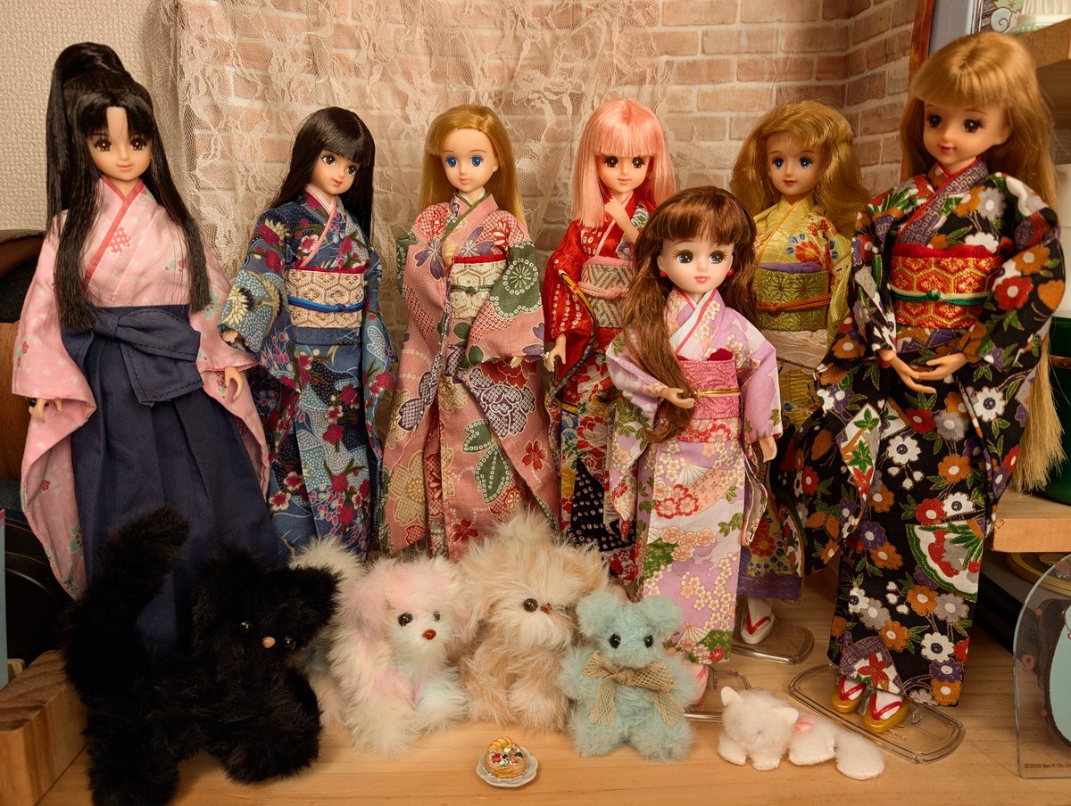 Jey2jen's tweet photo. 和装集合👘✨
#タカラトミー　#ジェニー　#リカちゃん　#人形写真 https://t.co/sQCcKQxKOI