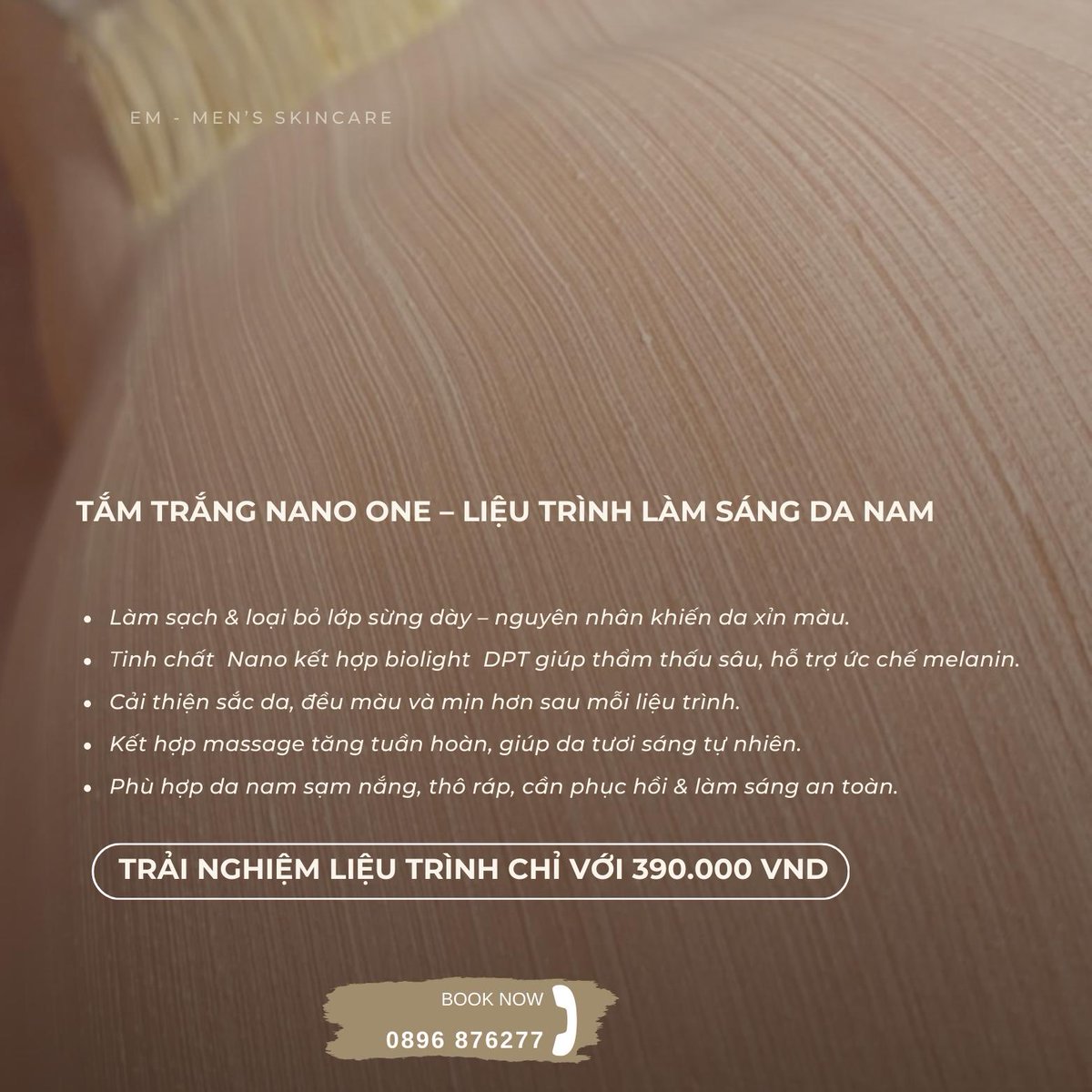 EmTheminispa's tweet photo. TẮM TRẮNG NANO ONE – LIỆU TRÌNH LÀM SÁNG DA BODY NAM https://t.co/4x0tDxqn0j
