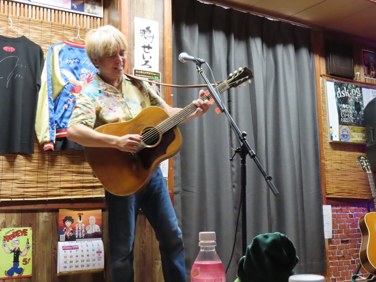 2026新春そば屋でLIVE！ 楽しかったー！ 😌!!! 1.唄をつくる 2.幸あれ