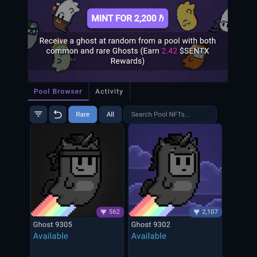 👻🐴 Believe it or not, the final two dark horses in the collection have still not been pulled and are still in the Forever Mint pool.

You can mint a random ghost right now, here: sentx.io/forevermint/de… #HBAR