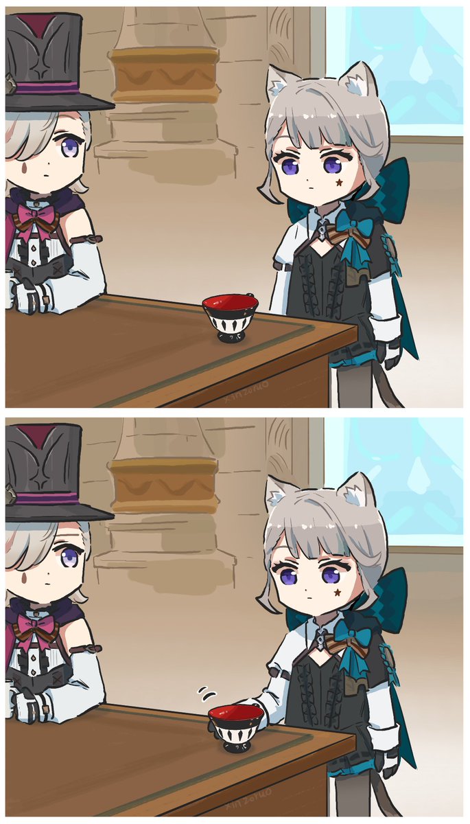 xinzoruo's tweet image. ☕️🐱