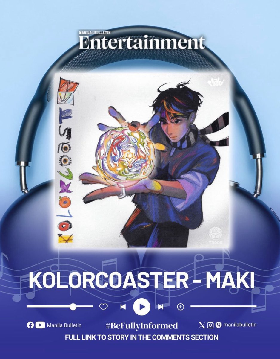 [📰]

<a href="/clfrnia_maki/">Maki *ੈ✩‧₊˚</a>’s ‘KOLORCOASTER’ is top 9 on Manila Bulletin’s “Favorite OPM Albums of 2025!”

quoted, “It’s a debut that feels honest, ambitious, and emotionally generous, which is exactly what great pop music should be.”

🔗: mb.com.ph/2026/01/02/our…

#Maki #MBEntertainment