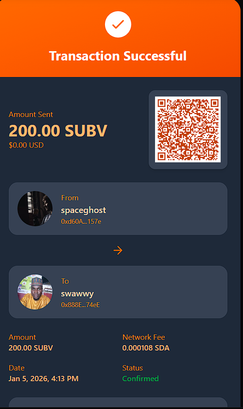 subverse4sidra's tweet photo. SUBVERSE PAY – Giving Back to the Community!

We have successfully rewarded 10 community members with a SUBV token giveaway as part of our commitment to building a strong and loyal ecosystem.

We are preparing a special 20,000 SUBV giveaway for 10 top $SUBV holders because loyalty, belief, and long-term vision deserve recognition.

$SUBV is token represents value, commitment, and community strength.

To our supporters: this is only the beginning.

To our holders: your belief in $SUBV will never go unnoticed.

Build with us. Hold with conviction. Grow together.
#SidraChain #subversepay #SDA #sidrabank #Giveaway