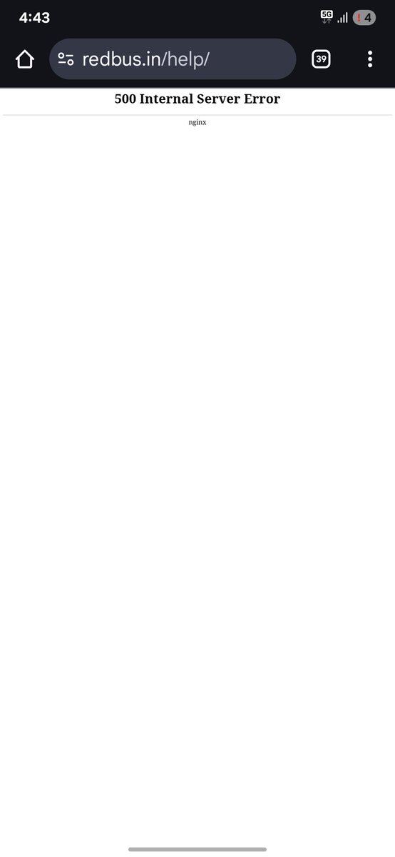 DhirajKarale2's tweet image. Booked tickets on redBus,money deducted, and now the website is throwing a 500 error with no response or support. This kind of irresponsibility is unacceptable when customers’ money and travel plans are at stake.Please fix this and respond ASAP. #ServiceFail #redBus @redBus_in