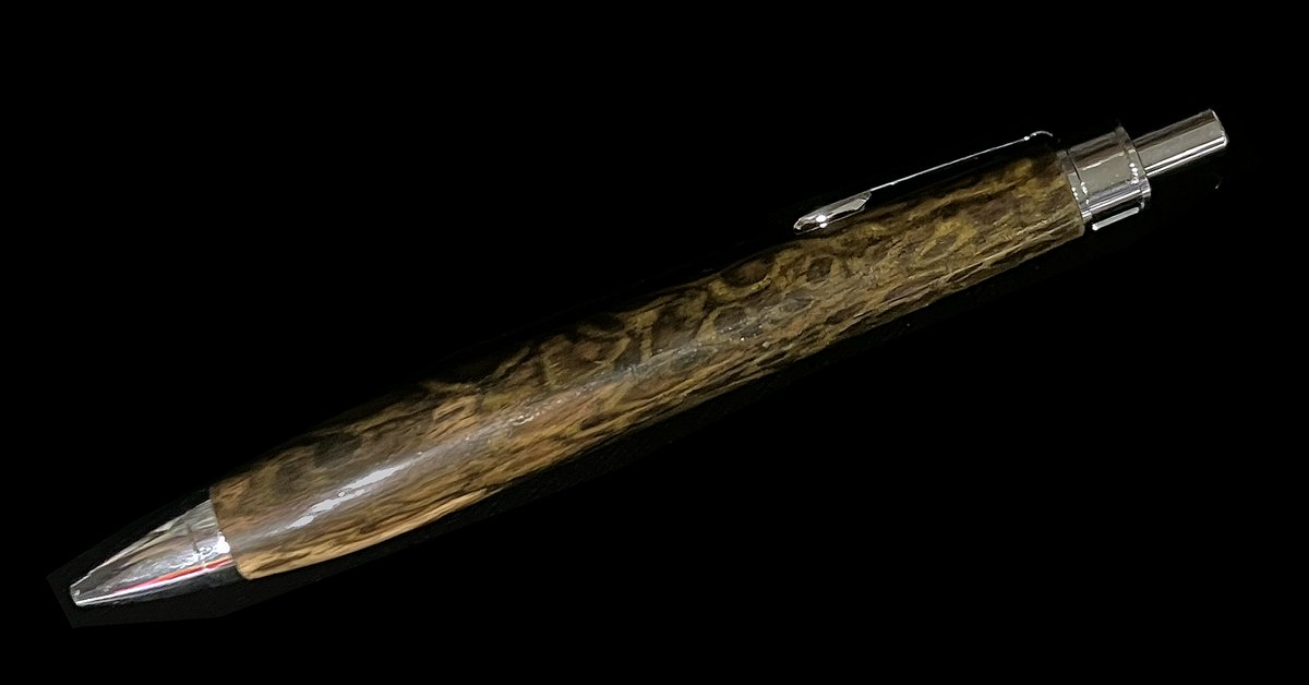 購入品紹介 黒柿孔雀杢 BP 某サイトにて購入。工房名はないとのこと