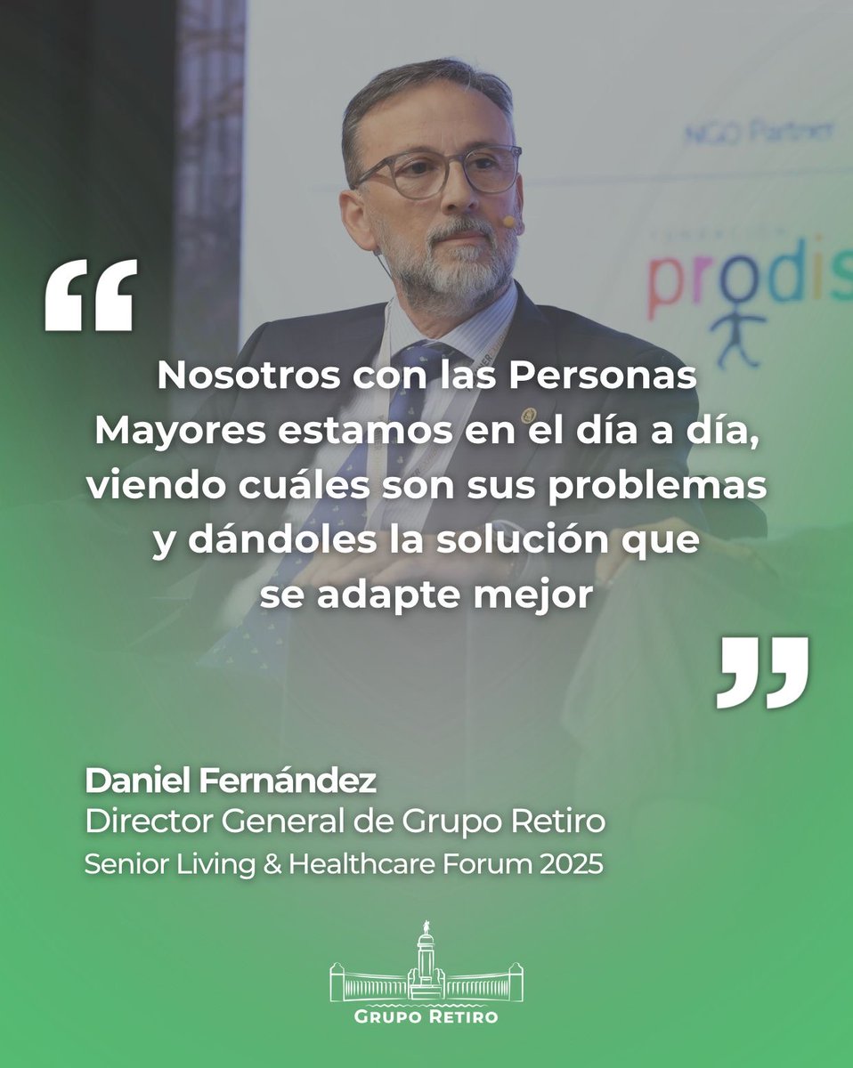 En #GrupoRetiro sabemos que hay historias que cuidar 🫂

ℹ️ Hoy recordamos la intervención de Daniel Fernández, nuestro Director General, en una de las conferencias del Senior Living &amp; Healthcare Forum 2025.

#GrupoRetiro30 #SeniorLivingForum #InnovaciónSenior #BienestarSenior