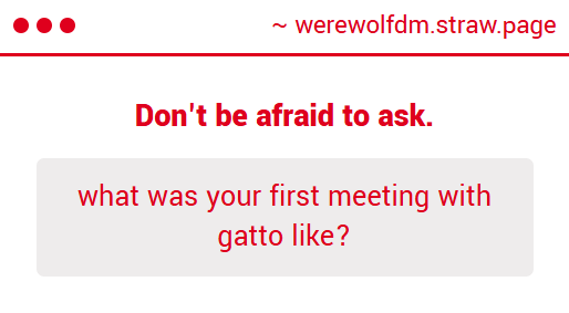 werewolfdm's tweet photo. Well, obviously, I was completely swooned by his beauty and thought to myself, "Hm... Why not corrupt him?" and so I did. He still loves me, though. https://t.co/DDlt4iWSc9