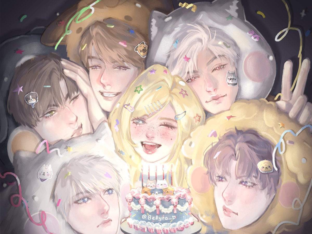 Bellyra_D's tweet photo. Birthday wishe : all of them in dog costume singing happy birthday for me😙🎉 https://t.co/dUyUEVPdZ7