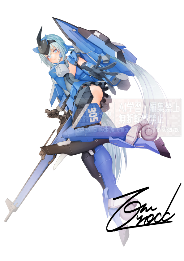 スティ子XF-3上げ直し
#フレームアームズ・ガール #FAガール #イラスト 