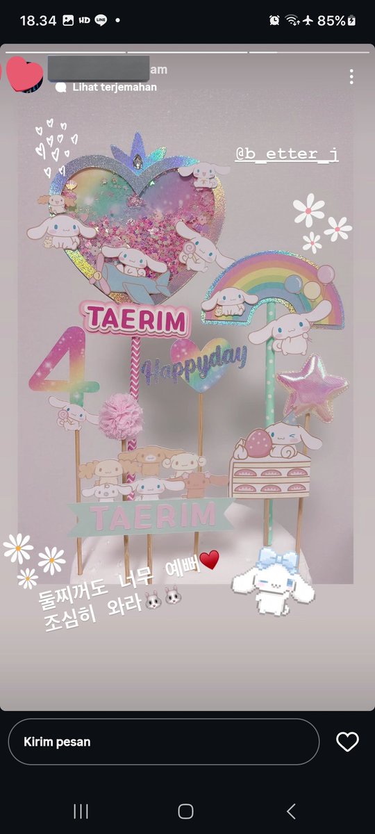 parkmelcy's tweet image. satu persatu mulai di public nama anaknya chen, kim ahrin dan kim taerim nama yg cantik💕🫶