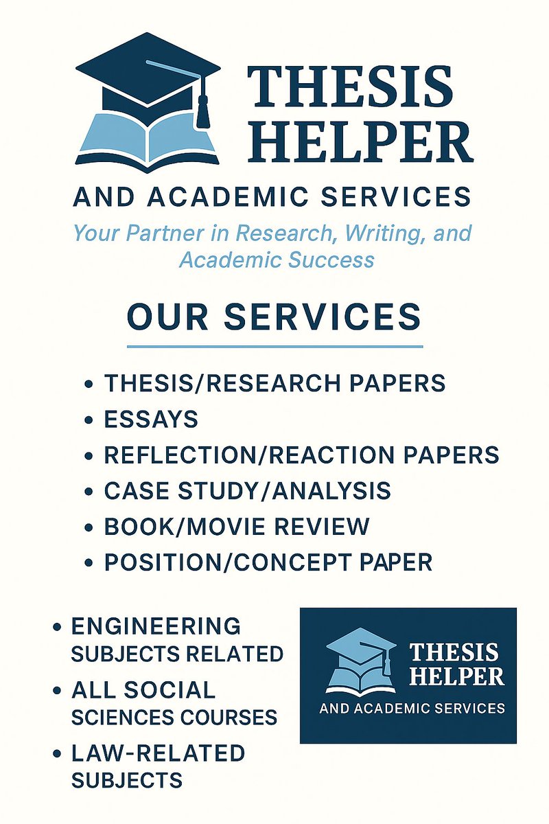 FocalComms's tweet photo. Your academic workload doesn’t have to overwhelm you. We provide structured, professional academic support—DM us for inquiries!

#AcademicHelp #ThesisHelp #ResearchHelp #EssayHelp #thesis #research #lfcommissioner https://t.co/fKQqyjM3Pe