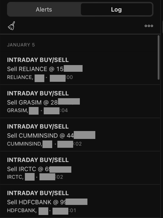 beingakash26_'s tweet photo. [HADC ALERTS]

THIS IS HOW #HADC REAL-TIME ALERTS LOOK LIKE.

NOW YOU CAN GET #HADC ALERTS ACROSS ALL YOUR DEVICES LIKE PHONE, LAPTOP, DESKTOP, IPAD AND EMAIL AS WELL

#HADC #INDICATOR

#nifty50 #banknifty #mcx #trading #OptionsTrading https://t.co/iA6hHFwJPq