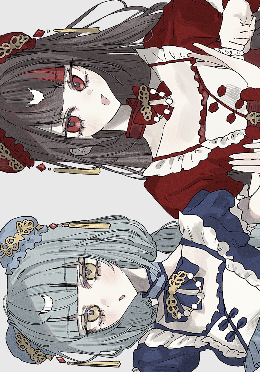 #skeb   
ありがとうございました🩵❤️
(非表示の為お顔だけ...)