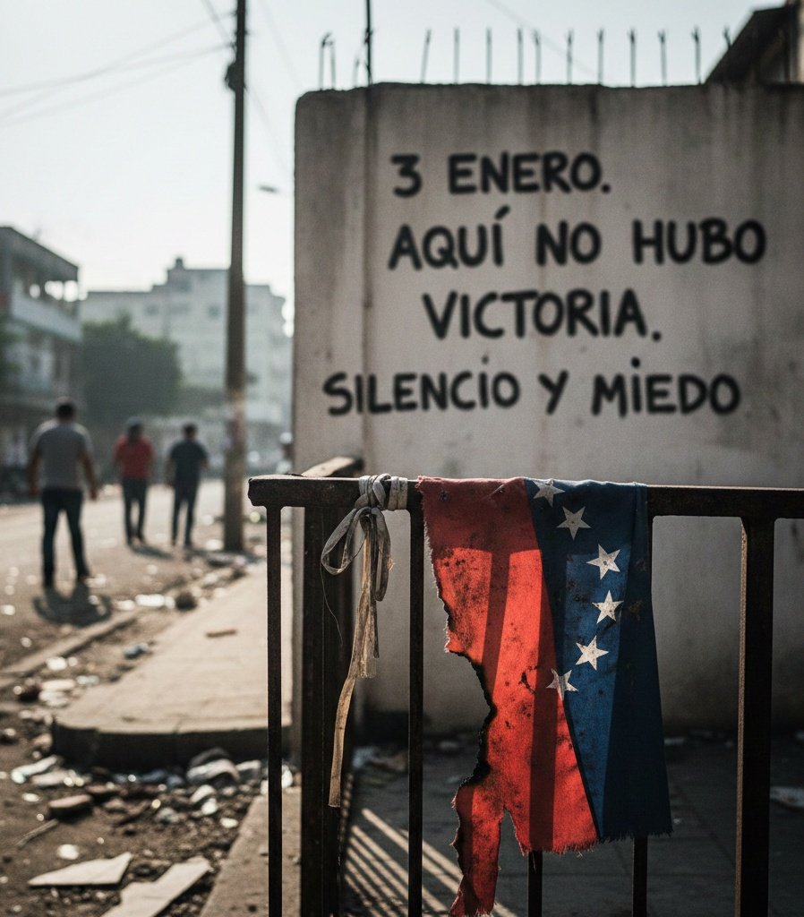JblancoB's tweet image. Hay una distancia abismal entre los que celebran frente a una pantalla y los que estamos aquí, viendo cómo el #3Ene nos cambió la vida sin pedir permiso. 

Aquí no hay una "victoria épica", hay una herida que no se puede describir.

👉🏻 ​La justicia es frágil: Quienes celebran una…