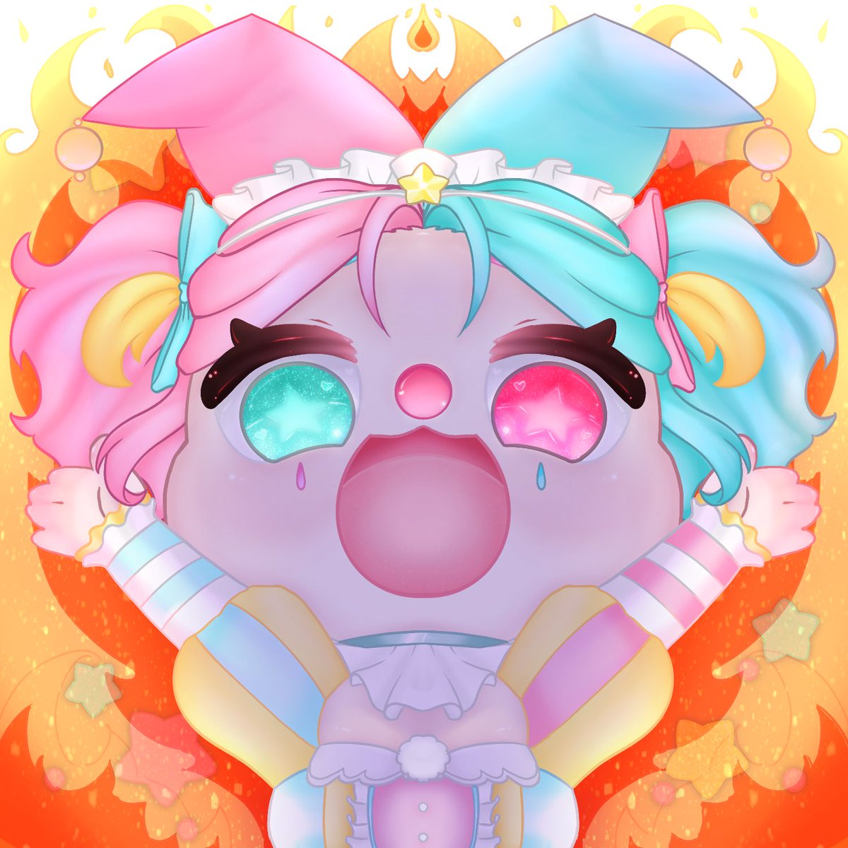 Another emote down, 5 more to go 😼

#digitalart #twitch #VTuber素材