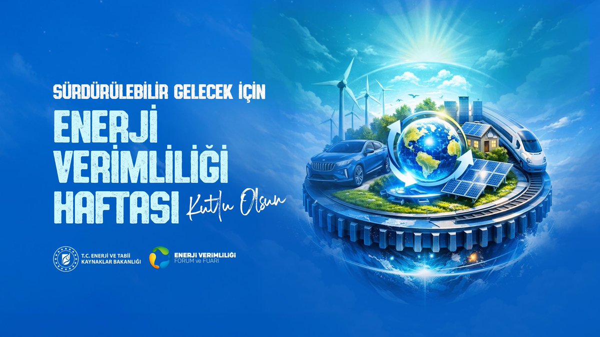 evfgovtr's tweet photo. Enerji verimliliği; çevreyi korumanın, israfı önlemenin ve gelecek nesillere yaşanabilir bir dünya bırakmanın anahtarıdır. Bugün attığımız bilinçli adımlar, yarının enerjisini korur.
Enerji Verimliliği Haftası kutlu olsun.

#EnerjiVerimliliğiHaftası https://t.co/DxNyekMo6k