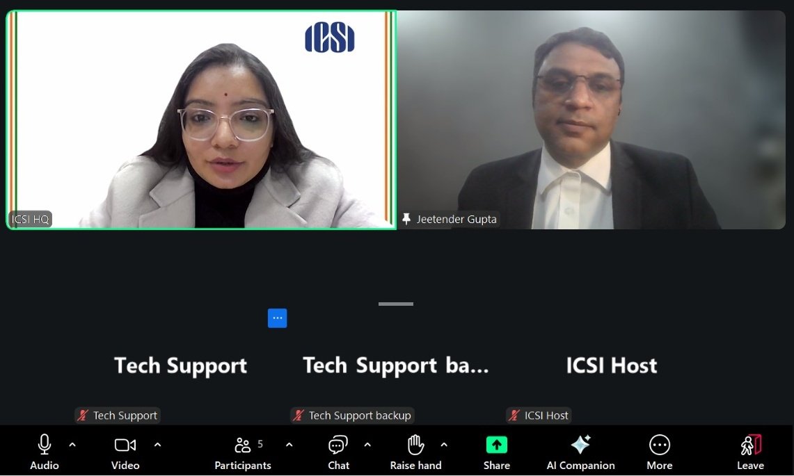 jguptallb's tweet photo. Addressed the online session of the Capacity Building Series on #MSMEs & Startups organised by #ICSI for #CompanySecretaries. Topics included legal #MSME Samadhan Scheme for #DelayedPayments, Pre-Packaged #Insolvency etc. https://t.co/zo6Cx3n6d0