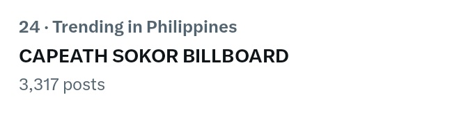 Tag Update! Sa wakas!

We are currently trending at twenty-fourth spot! 

Let's keep this momentum, KAPITan's! Engage here and don't forget to use the tags, keep it coming!!

CAPEATH SOKOR BILLBOARD
CAPEATH SOKOR BILLBOARD