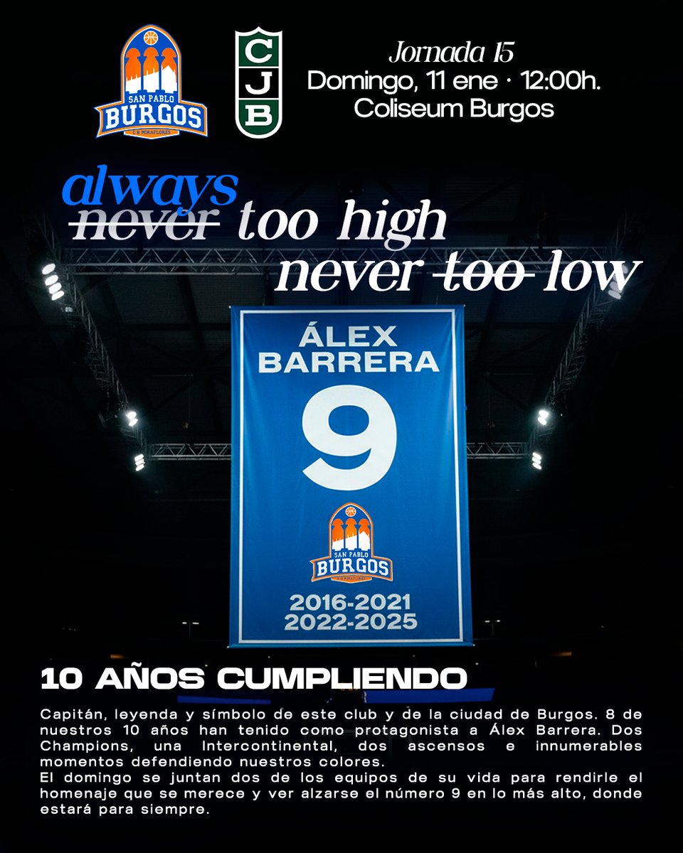 𝑷𝙤𝒓 𝒔𝙞𝒆𝙢𝒑𝙧𝒆 𝒆𝙣 𝙡𝒐 𝒎𝙖́𝒔 𝒂𝙡𝒕𝙤 9⃣⏫

El domingo va a ser un día muy especial 💙

🎟️sanpabloburgos.com/es/entradas/ve…