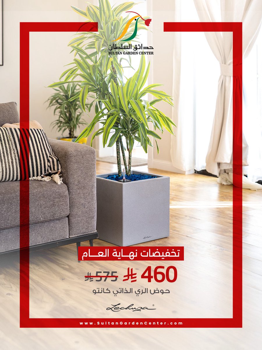 حوض الري الذاتي بيئة مثالية دائمة لنباتاتك 🌿

#حدائق_السلطان #حوض #ري_ذاتي #نباتات 
#تخفيضات