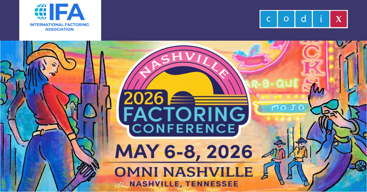 Factoring innovation hits #Nashville! 🚀
In #May CODIX is heading to the #IFA #Transportation #Factoring Meeting 2026 to join the industry’s key conversations - from #automation and machine-driven decisions to navigating legal complexity. 📍Booth #20
codix.eu/en/events/ifa-…