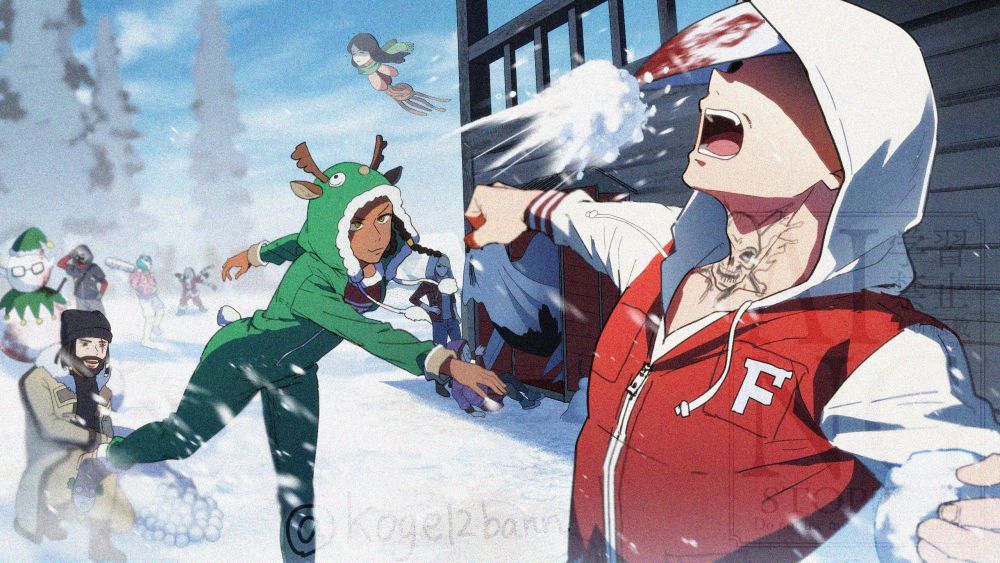 koge12bann's tweet image. DbD】冬イベ、雪玉投げられるようになったの神イベすぎた　#dbdfanart