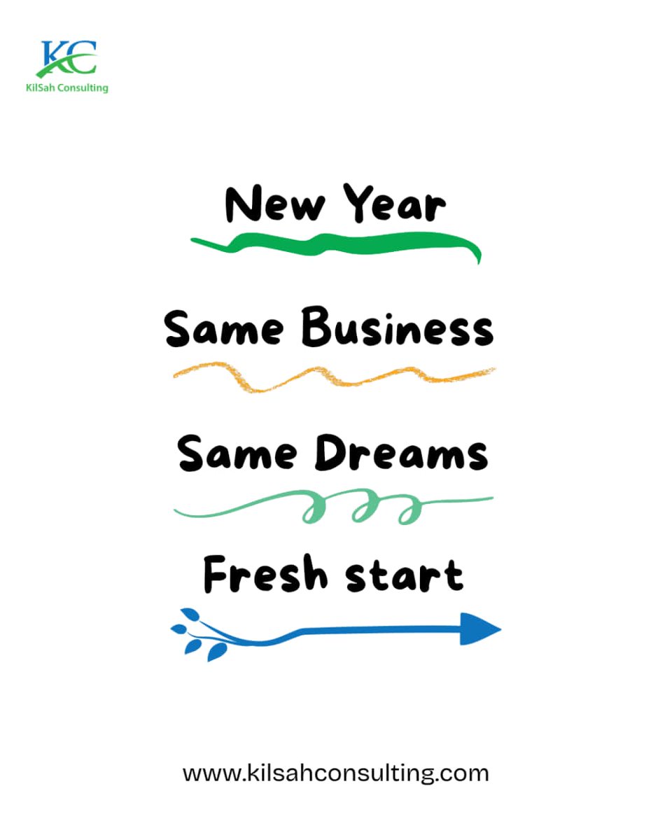 KilsahC's tweet photo. A new year doesn’t always mean a new business.
Sometimes, it means a fresh start, clearer goals, better systems, and more intentional growth.
Here’s to building smarter and stronger this year.
#HappyNewYear #SmallBizFam 🥳🥳🥳
#NewFocus
#IntentionalGrowth
#KilsahConsulting https://t.co/k3S7ylLKXB