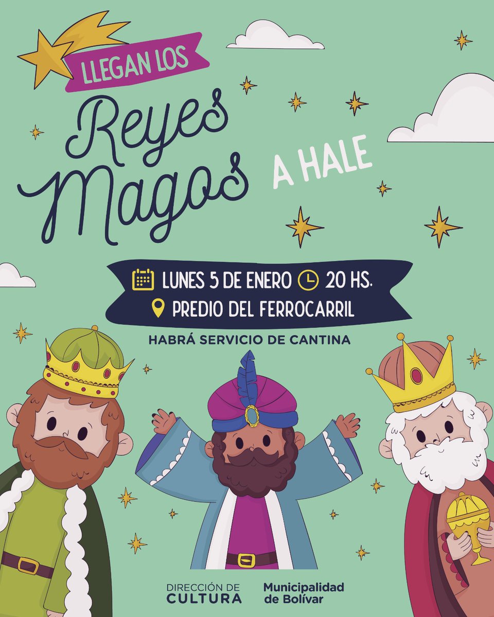 El lunes 5 de enero, el Parque Municipal Las Acollaradas se transformará en el escenario de una jornada inolvidable para los más pequeños. La magia de los Reyes Magos llega a Bolívar con una propuesta renovada y cargada de emoción.
➡️bolivar.gob.ar/novedades/4508…