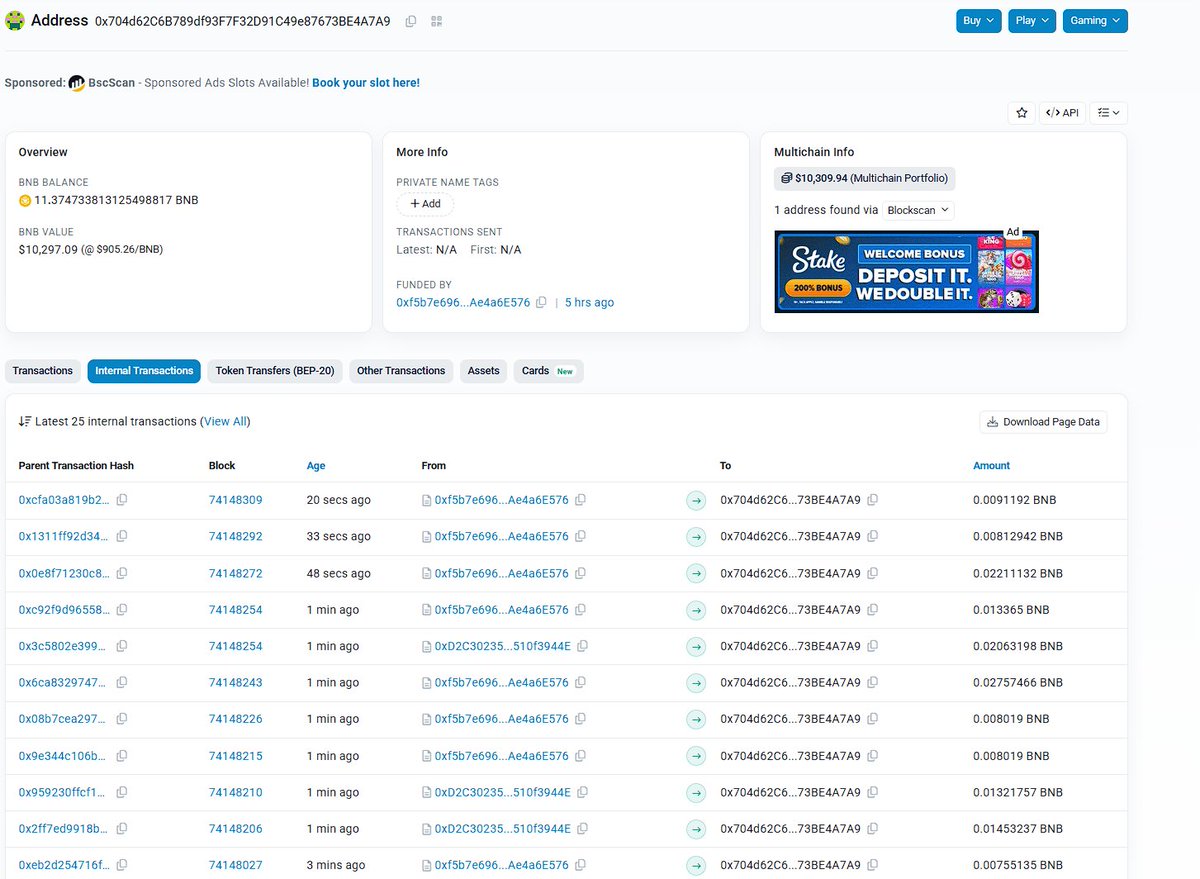 <a href="/GeoffreyHuntley/">geoff</a> Dude, BSC community have donated to you over 10k$ worth.

Check your ethereum wallet on bscscan.com

0x704d62C6B789df93F7F32D91C49e87673BE4A7A9