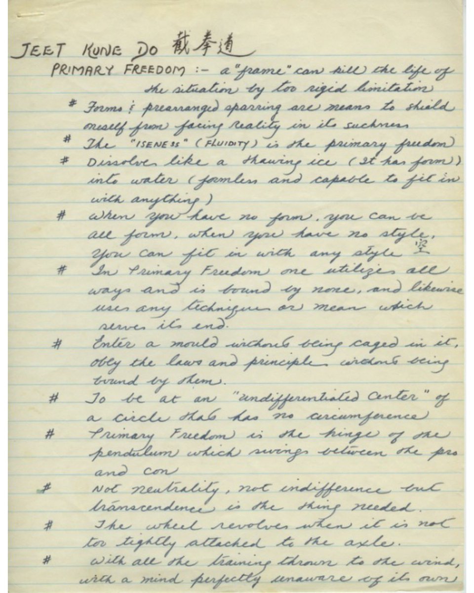 brucelee's tweet photo. Notes on Jeet Kune Do ☯️ https://t.co/YcUS1rztdO